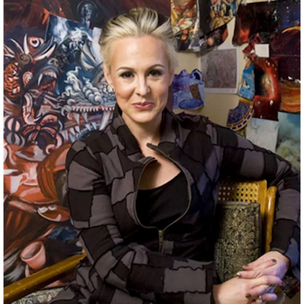 Carrie Ann Baade, a portrait of the artist. 